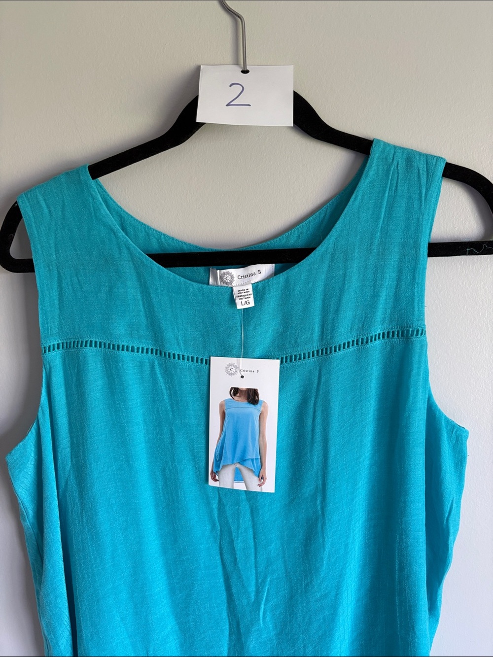 2. Christina B Teal BNWT LG